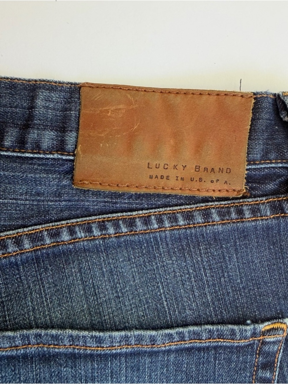 Men’s Vintage Lucky Brand🍀 Jeans Size 38 x 30 Rare White Oak Cone Denim - Picture 5 of 15